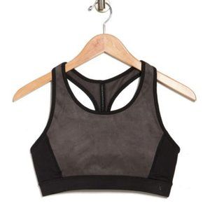 NEW SPLENDID Suede & Jersey Racerback Sport Bra